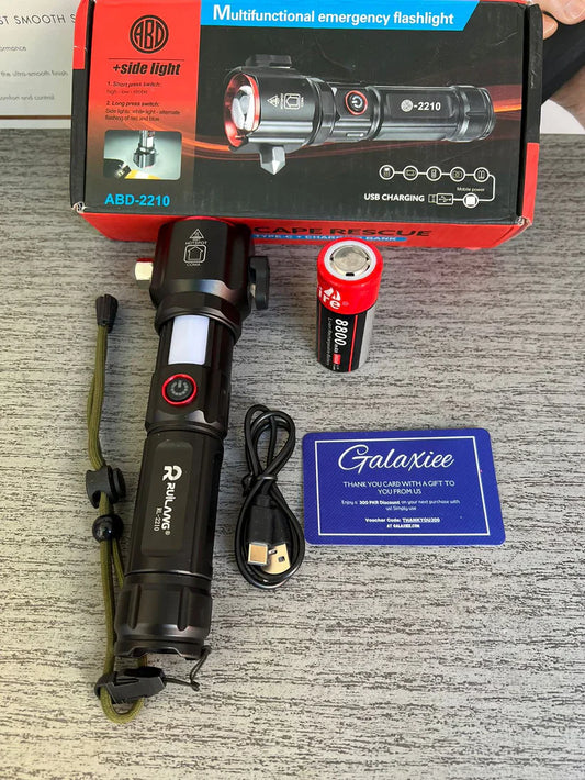 Laser LED Flashlight 1Km Range With Steel Body